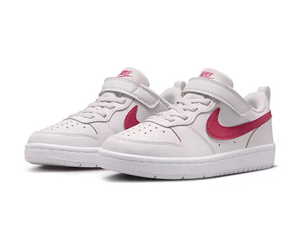 NEW! 9C Nike Court Borough Low Little Kid Girls Sneakers Light Gray